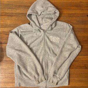 Gildan Gray Zip-Up Hoodie